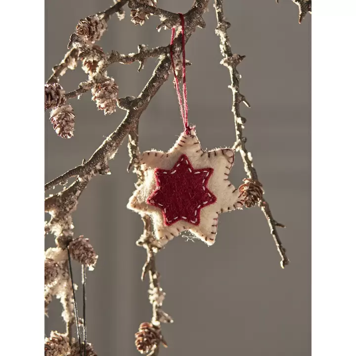 Набор елочных украшений из фетра christmas stars из коллекции new year essential