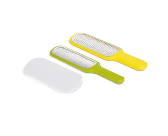Компактный кухонный набор Joseph Joseph Nest Grate-Zest : крупная тёрка, мелкая цедротёрка с защитным чехлом