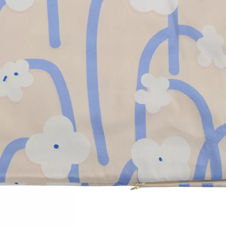 Комплект постельного белья сиреневого цвета с принтом Полярный цветок из коллекции scandinavian touch, 200х220 см