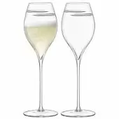 Набор бокалов для шампанского LSA International Signature Verso Tulip 370 мл, 2 шт