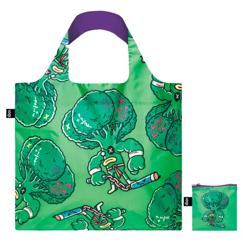 Складная сумка LOQI BROSMIND Eat your Greens