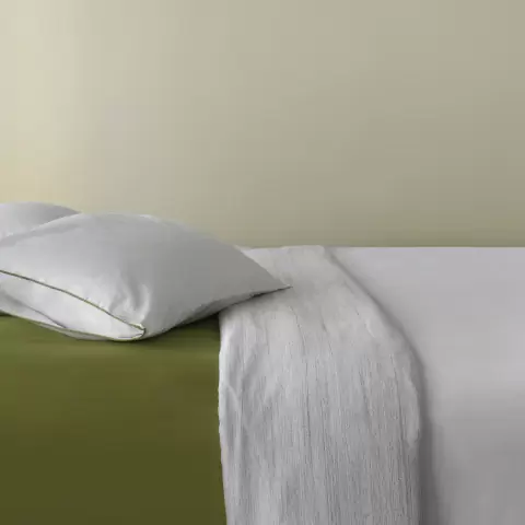 Набор наволочек из сатина из коллекции meditation, olive, 50х70 см