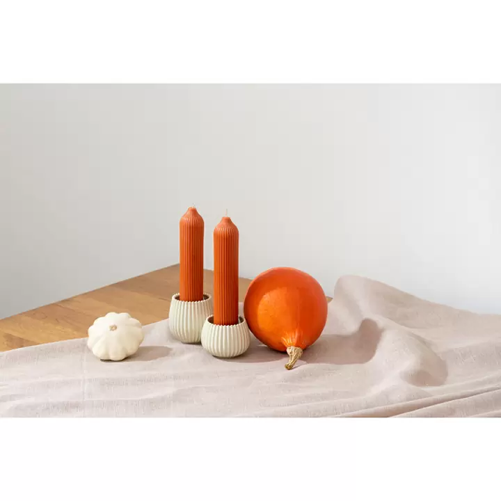 Свеча декоративная оранжевого цвета из коллекции edge, 25,5см