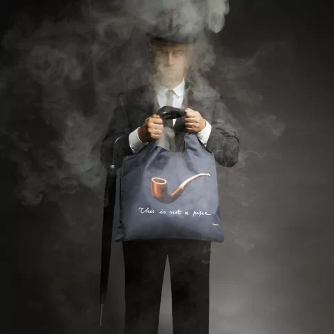 Складная сумка LOQI RENÉ MAGRITTE The Treachery of Images