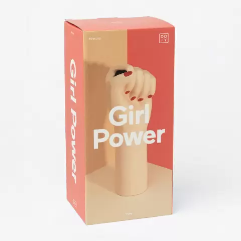 Ваза для цветов Doiy Girl Power 26 см, белая