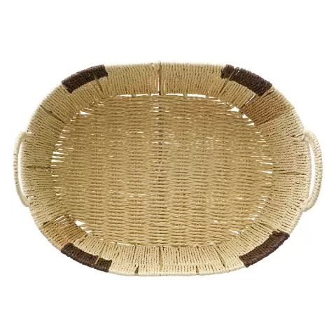 Корзина плетеная овальная bodhran chocolate из коллекции ethnic, размер l