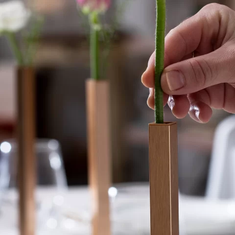 Набор ваз магнитных Peleg Design Magnetic Vase, 5 шт, золотой
