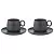 Набор из двух чайных пар темно-серого цвета из коллекции essential, 250 мл
