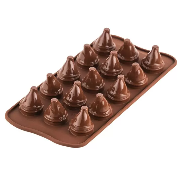 Форма Silikomart для приготовления конфет Mr&Mrs Brown, 21,5 х 10,7 х 4,2 см, силиконовая