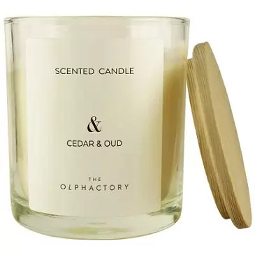 Свеча ароматическая Ambientair The olphactory, &, cedar & oud, 40 ч