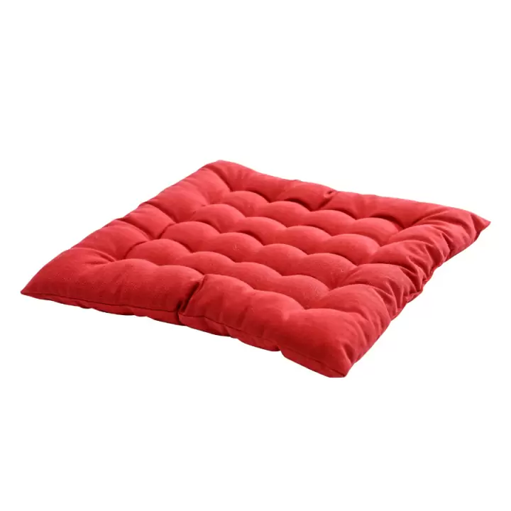 Подушка на стул из хлопка, красная