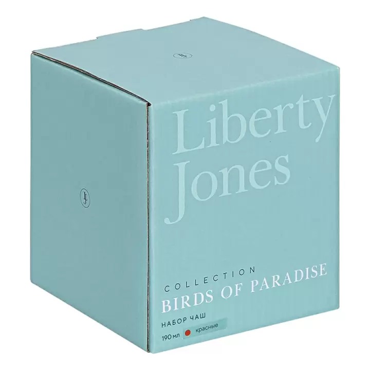 Набор пиал Liberty Jones Birds of Paradise 190 мл, красные, 2 шт