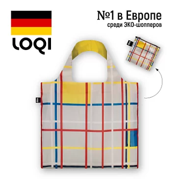Складная сумка LOQI PIET MONDRIAN New York City 3