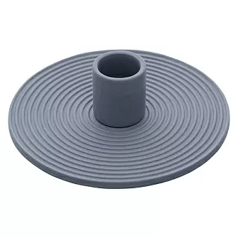 Подсвечник из каменной керамики темно-синего цвета из коллекции essential