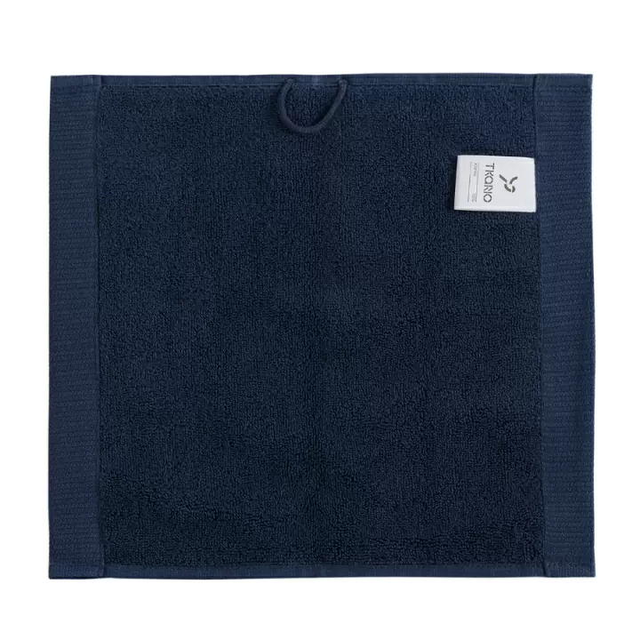Полотенце для лица темно-синего цвета из коллекции Tkano Essential, 30х30 см