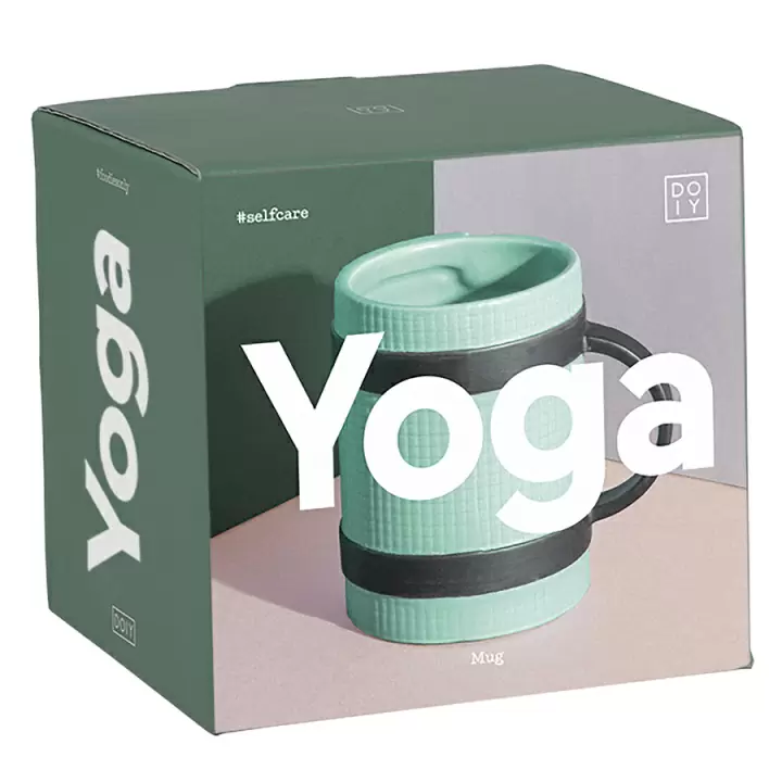 Кружка Doiy Yoga Mug, зеленая