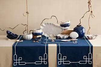 Набор из 2 салатников cockle синего цвета из коллекции sea treasures, 360 мл