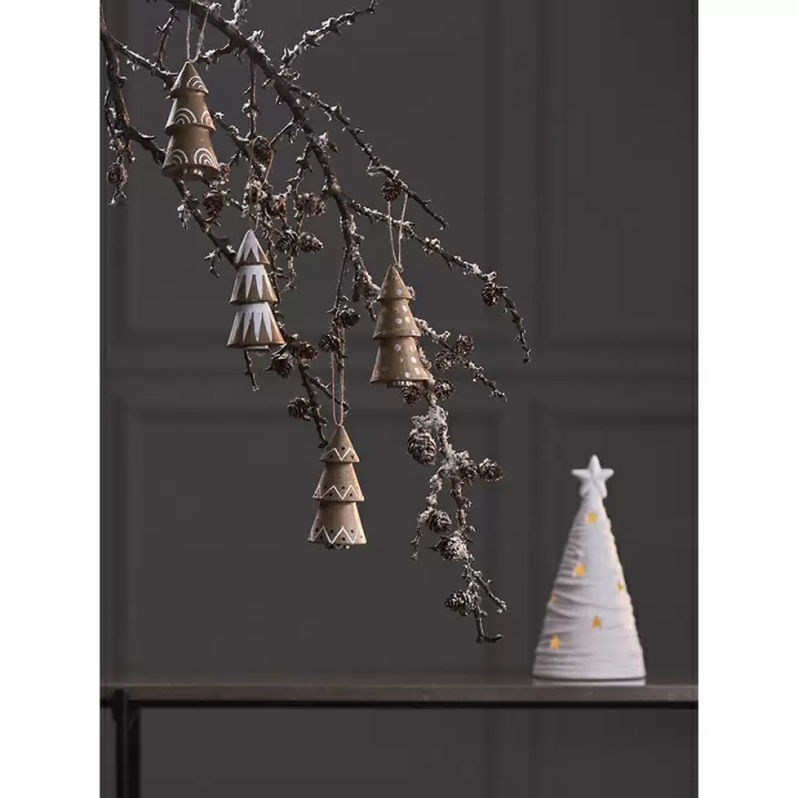 Набор елочных украшений из папье-маше zero waste из коллекции new year essential