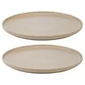 Набор из двух тарелок бежевого цвета из коллекции essential, 25 см