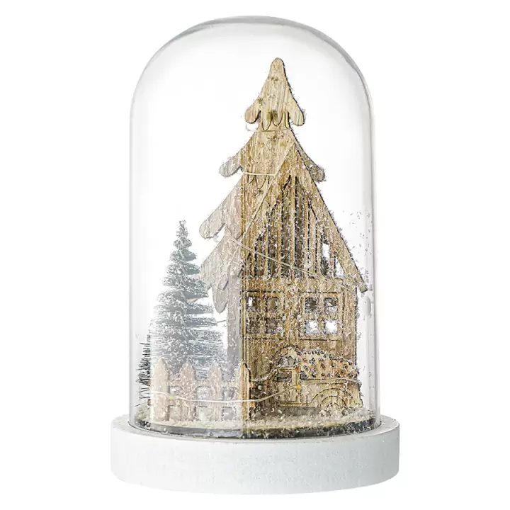 Декор новогодний с подсветкой snowy town из коллекции new year essential