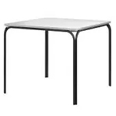 Стол обеденный ror, 90х90 см, черный/серый