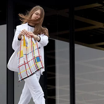 Складная сумка LOQI PIET MONDRIAN New York City 3