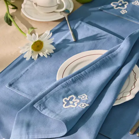 Салфетка сервировочная Незабудки из коллекции ethnic, 45х45 см