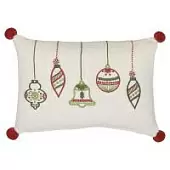 Подушка декоративная с вышивкой christmas decorations из коллекции new year essential, 30х45 см