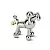 Подставка для колец Umbra FrenchPoodle Zoola, хром