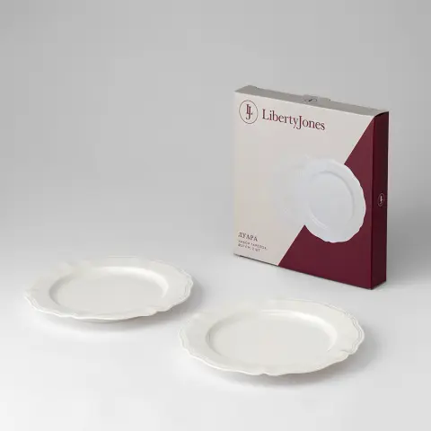 Набор тарелок "Луара", D21 см, 2 шт.