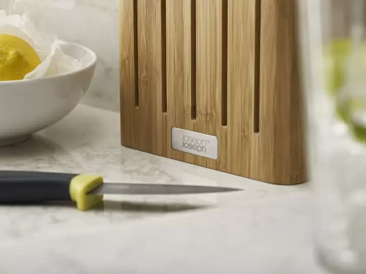 Набор ножей Joseph Joseph Elevate Knives Bamboo в подставке из бамбука, 5 шт