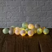 Гирлянда из 20 шариков Lares & Penates Серебро, 3,5 метра