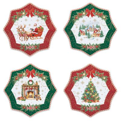 Набор десертных тарелок christmas heritage, D16 см, 4 шт.