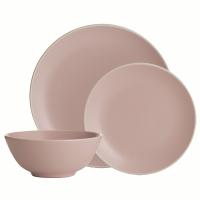 Набор обеденной посуды classic 12 предметов розовый