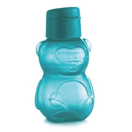 Детская бутылка Мишка голубая