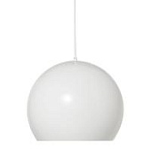 Лампа подвесная FRANDSEN ball, 33хD40 см, белая матовая, белый шнур
