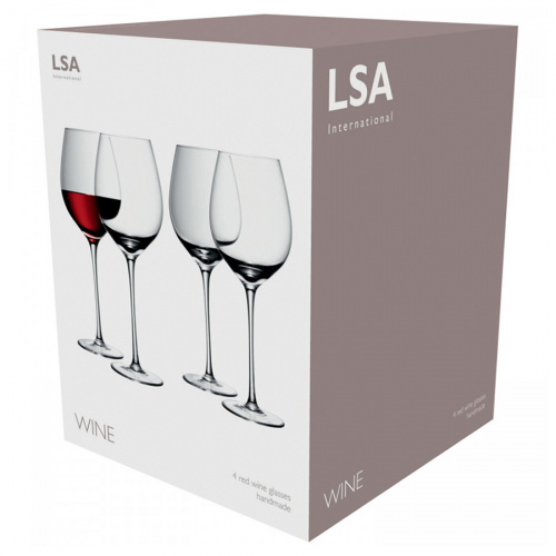Набор бокалов для красного вина LSA International Wine 850 мл, 4 шт