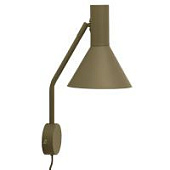 Лампа настенная FRANDSEN lyss, 42хD18 см, оливковая матовая