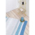 Коврик для ванной из хлопка с синей полоской коллекции Tkano Essential, 50х80 см