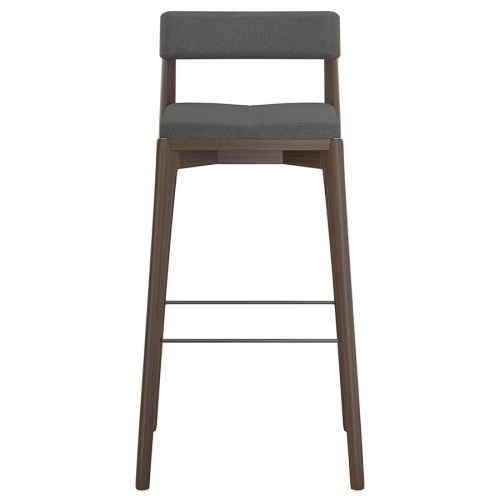 Набор из 2 барных стульев aska, рогожка, венге/темно-серый