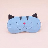 Маска для сна с гелевым вкладышем Sly cat голубая