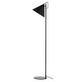 Лампа напольная FRANDSEN benjamin, 142хD30 см, черная матовая, черный шнур