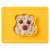 Детская тарелка с ковриком EZPZ Happy Bowl Care Bear (желтая)