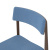 Набор из 2 стульев aska, рогожка, венге/темно-синий