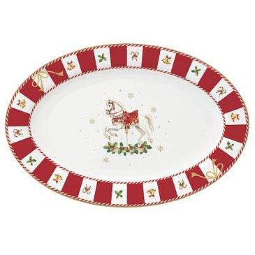 Блюдо овальное christmas tale, 35х23,5 см