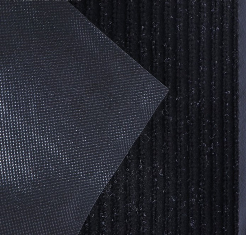 Коврик придверный влаговпитывающий Стандарт 60×90 см, чёрный