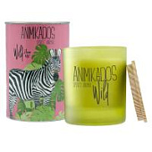 Свеча ароматическая Ambientair Zebra - цветочный Wild (40 часов)