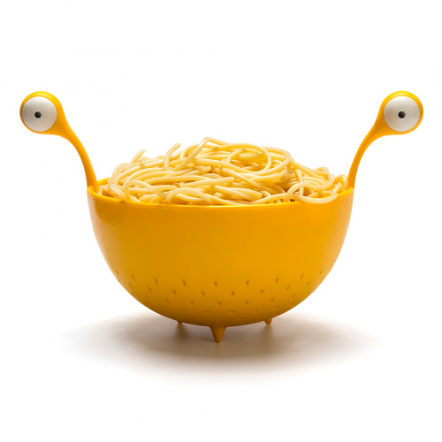 Дуршлаг spaghetti monster желтый