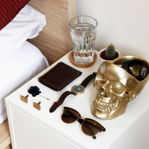 Органайзер для мелочей skull, золотой
