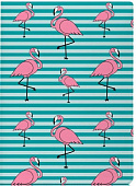 Обложка для паспорта Фламинго Blue